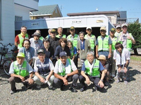 恵庭市総合防災訓練に併せて防災対策隊第３回研修会を開催しました