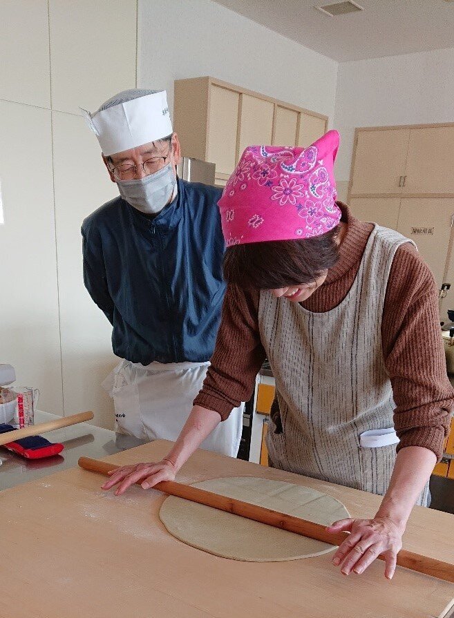 生活クラブそば打ち教室　島松公民館