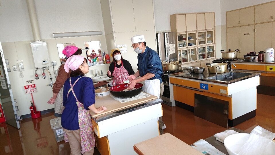 生活クラブそば打ち教室　島松公民館