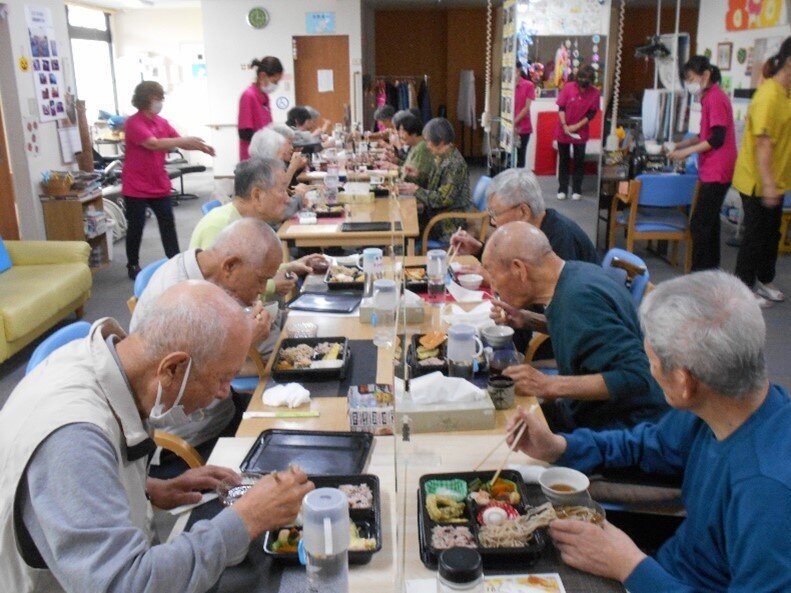 らいふてらす恵庭中島　そば打ち展示およびそば提供