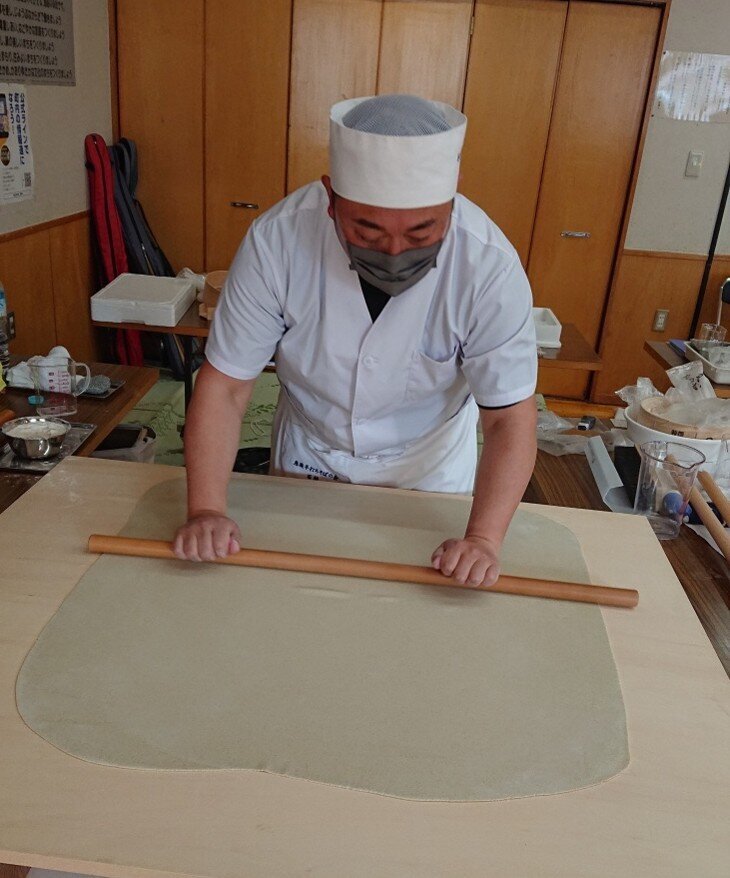 恵庭手打ちそばの会　４月の活動（いくみ会館にて）