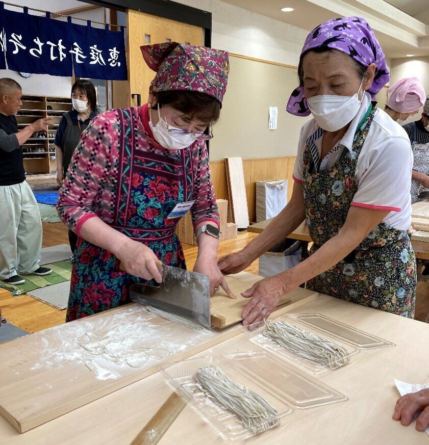 恵庭手打ちそばの会　6月の活動（いくみ会館にて）