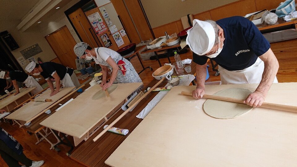 恵庭手打ちそばの会　6月の活動（いくみ会館にて）