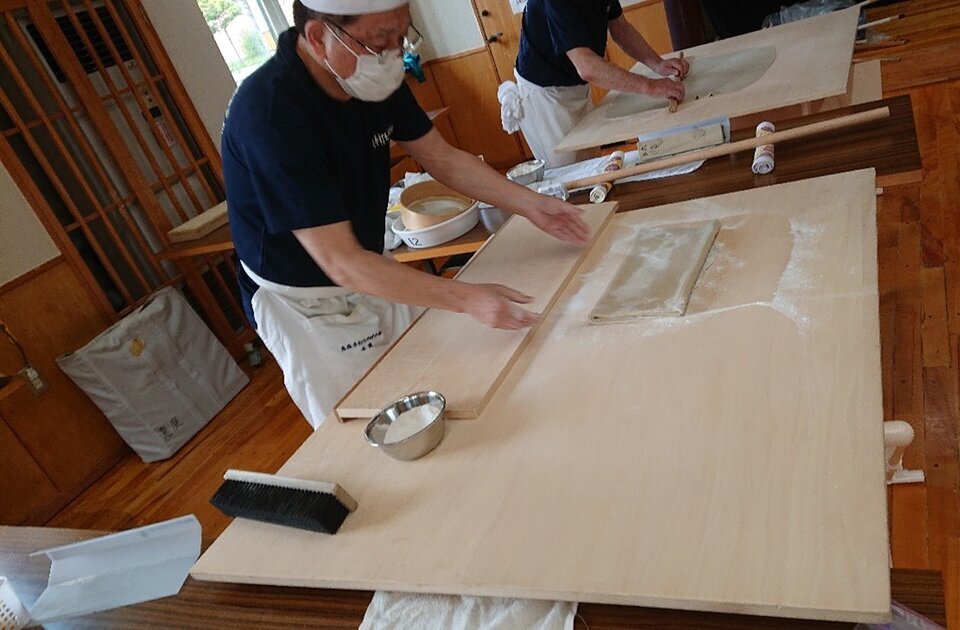 恵庭手打ちそばの会　6月の活動（いくみ会館にて）