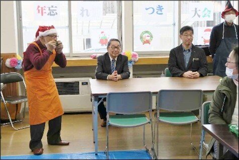 楽しんだ "年忘れもちつき大会"！