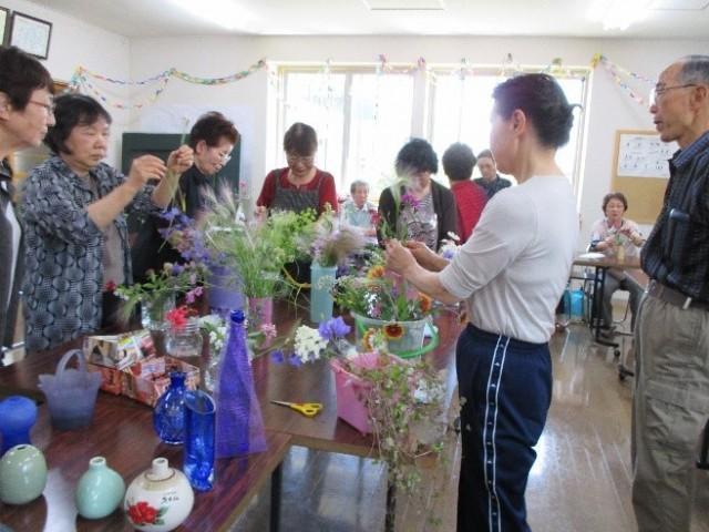 ふれあいの集い「花と健康」住吉町内会館　福祉部