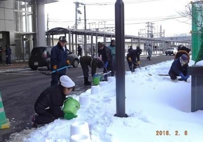 恵庭駅通りキャンドルナイトの支援